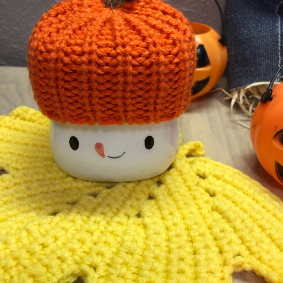 Vintage Halloween /Thanksgiving Scarecrow Set.   AVAFORT Marshmallow Mini Mugs - Picture 2 of 5